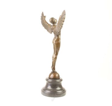 beeld , brons , met vleugels - 3