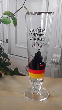 4x Warsteiner - bierglazen Duitse steden / Duitsland - Dresden Dortmund München Düsseldorf - 1