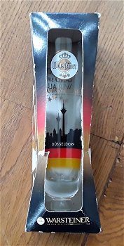4x Warsteiner - bierglazen Duitse steden / Duitsland - Dresden Dortmund München Düsseldorf - 4