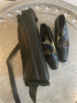 Vintage schoenen en tas - 0
