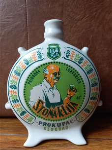 Mooie stenen kruik / fles / decoratie ,Stomaklija