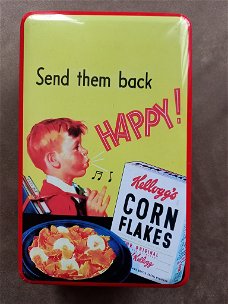 Leuke trommel / blik Vintage kellogg's cornflakes