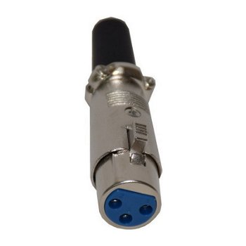 XLR kabel connector 3-polig female - 1