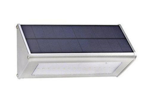 Zonne energie 48 LED wandlamp met bewegingssensor - 0