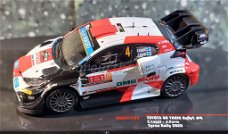 Toyota CR Yaris rally 1 #4 groen wit / rood 1:43 Ixo V984