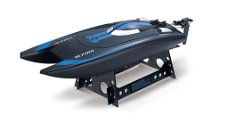 RC speedboot catamaran 7014 blauw 2,4 GHZ 25KM/H RTR DEMO