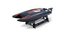 RC speedboot catamaran 7014 oranje zwart 2,4 GHZ 25KM/H RTR DEMO