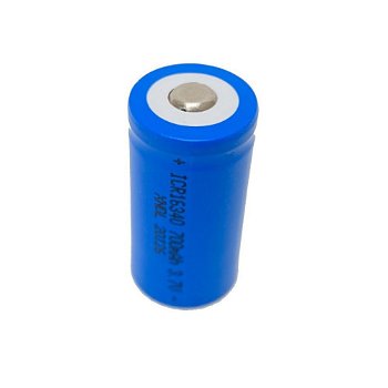 Li-ion 3.7V 700mAh 16340 oplaadbare batterij - 1