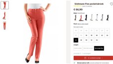 Dames pantalon / 5-pocketbroek / broek stehmann (nieuw)