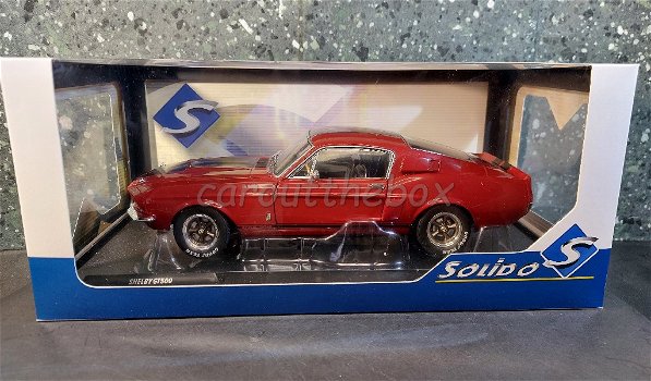 Ford Mustang Shelby GT500 rood 1/18 Solido Sol089 - 3