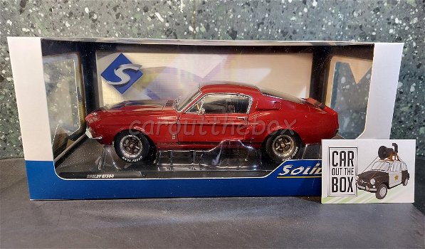 Ford Mustang Shelby GT500 rood 1/18 Solido Sol089 - 4