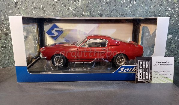Ford Mustang Shelby GT500 rood 1/18 Solido Sol089 - 5