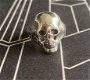 Ring Skull, Verchroomd 19mm - 1 - Thumbnail