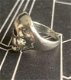 Ring Skull, Verchroomd 19mm - 2 - Thumbnail