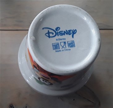 Mok / beker van Disney met erop Mickey Mouse, Pluto, Goofy en getallen - 3