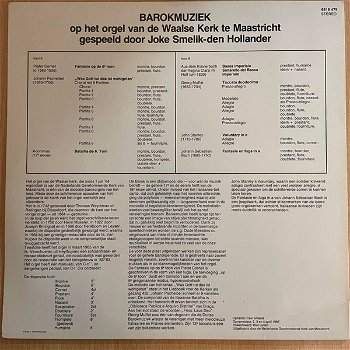 LP - Barokmuziek - Joke Smelik-den Hollander - 1