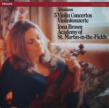 LP - Telemann - Iona Brown, viool - 0