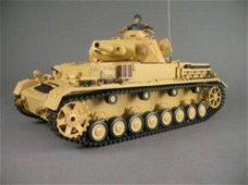 RC Dak panzer Kampfwagen 4 1:16 F1 rook en geluid grijs