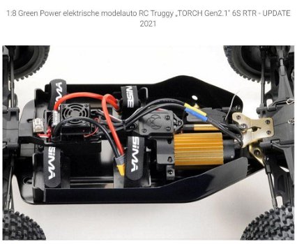 Absima TORCH Gen2.1 6S 1:8 Brushless RC auto Elektro Truggy 4WD RTR 2,4 GHz - 3