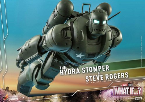 Hot Toys What If… The Hydra Stomper And Steve Rogers Collectible Set - 3