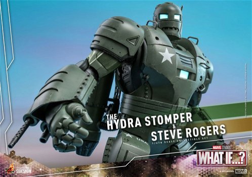 Hot Toys What If… The Hydra Stomper And Steve Rogers Collectible Set - 4