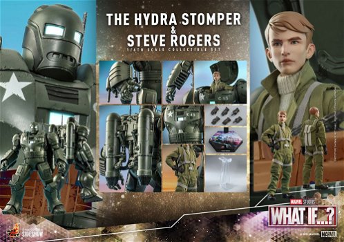 Hot Toys What If… The Hydra Stomper And Steve Rogers Collectible Set - 6