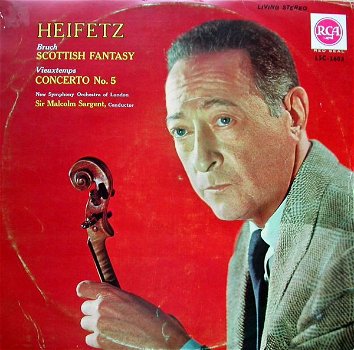 LP - Bruch, Vieuxtemps - Heifetz, viool - 0