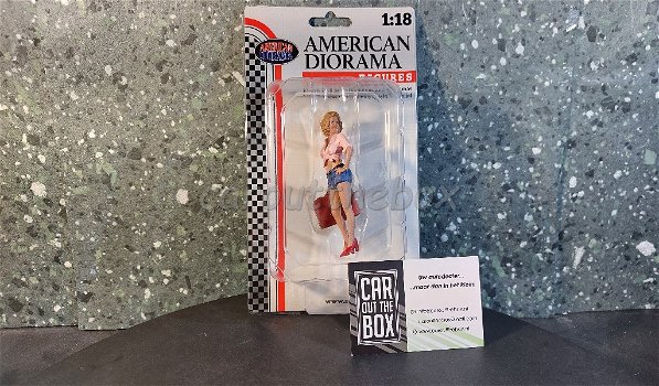 Diorama figuur Outdoor - 706 suite case 1:18 Amer. diorama AD468 - 4