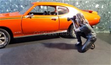 Diorama figuur Weekend car show figure 3 AD473 1:18 American Diorama