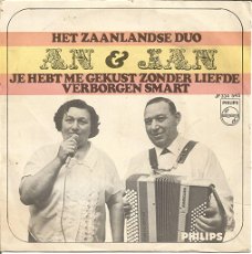 Het Zaanlandse Duo An & Jan – Jij Hebt Me Gekust Zonder Liefde (1968)