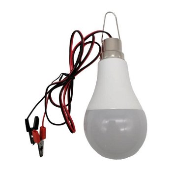 12 volt LED Bulb 12W warm wit met aansluitklem - 0