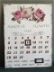 Kalender van metaal , roze bloemen - 0 - Thumbnail