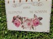 Kalender van metaal , roze bloemen - 4 - Thumbnail