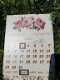 Kalender van metaal , roze bloemen - 6 - Thumbnail