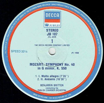 LP - Mozart - Benjamin Britten - 0
