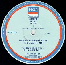 LP - Mozart - Benjamin Britten