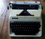 Vintage typemachine van scheidegger met bijbehorende koffer - 1 - Thumbnail