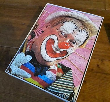 Vintage king puzzel van clown - merk: king - 160 stukjes - 1