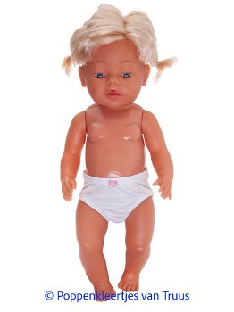 Baby Born 43 cm Overgooier setje roze/wit - 4