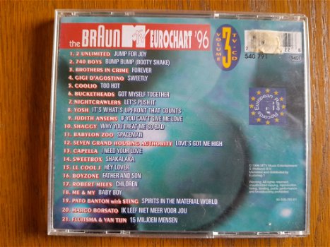 The Braun Mtv eurochart '96 vol. 3 cd - 1