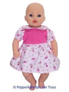 Baby Annabell 43 cm Setje roosjes/roze/fuchsia