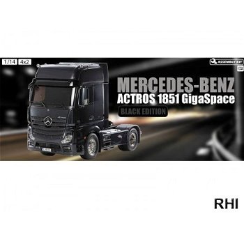 56342 1/14 RC Mer.Benz Actros 2 Giga zwart - 0