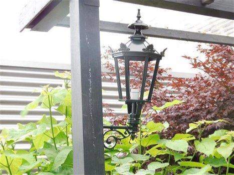 Wandlamp, groen , aluminium, tuindecoratie,tuinverlichting - 2