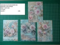 vintage plaatjes rozen set 546 - laatste set