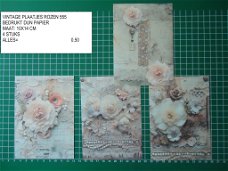 vintage plaatjes rozen 555 - laatste set
