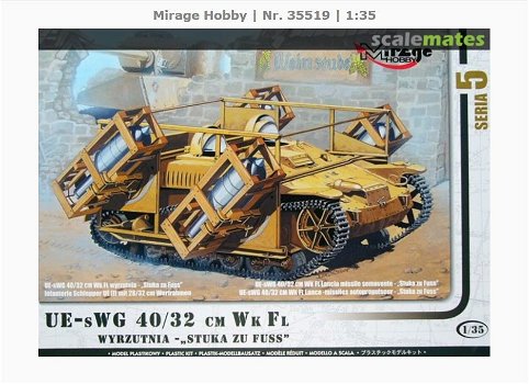 Bouwpakket Mirage-Hobby 35519 Renault UE sWG 40/32cm WK FL - 0