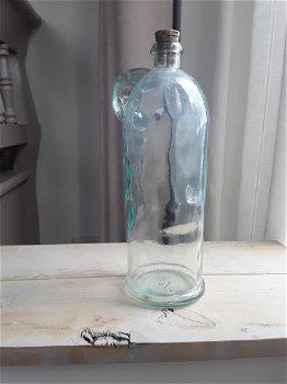 Glazen fles met kurk - 0