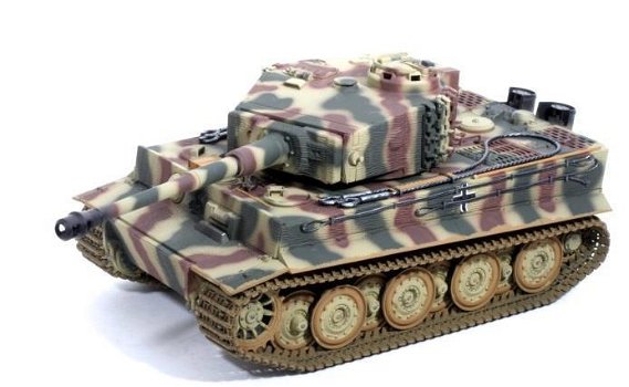 RC tank HL Tiger I metalen onderkant Camo 2.4GHZ met BB - 0