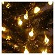 100 LED lichtsnoer 10 meter kerst bolletjes op netstroom - 2 - Thumbnail