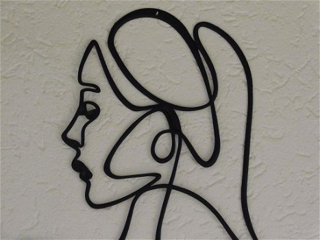 wanddecoratie , design , vrouwen gezicht - 1